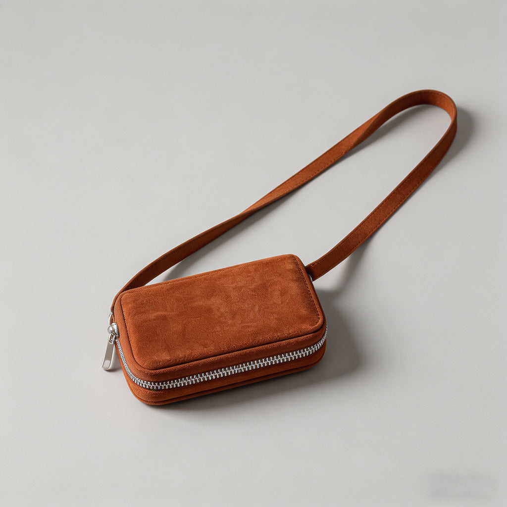 Mini Suede Crossbody Bag - Shopdayla Wholesale - #3426
