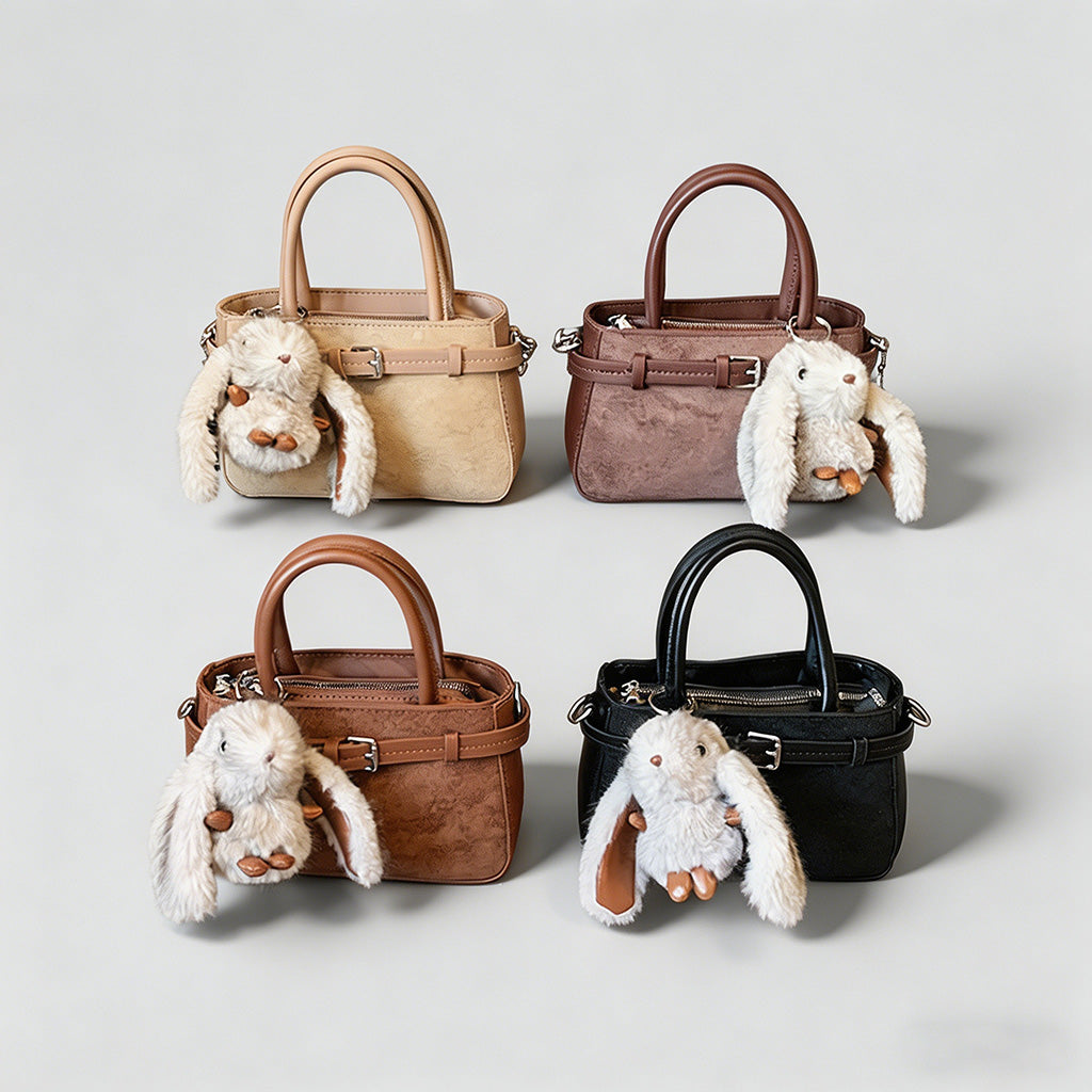 Cute Bunny Charm Handle Bag - Shopdayla Wholesale - #7394