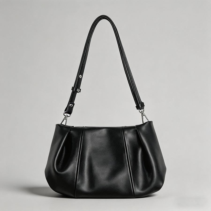 Soft Leather Ruched Shoulder B - Shopdayla Wholesale - #6722