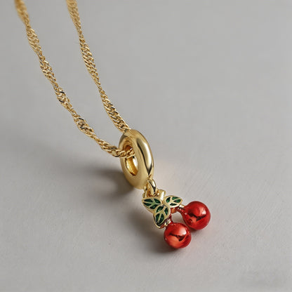 Charm Enamel & Pendant Necklac - Shopdayla Wholesale - #3778