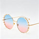 Gold Frame / Blue-Pink Lens / One Size