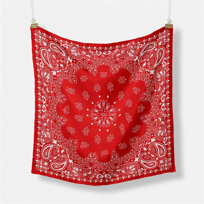 Vintage Paisley Print Square S - Shopdayla Wholesale - #2098