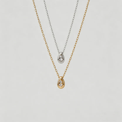 Teardrop Pendant Necklace - Shopdayla Wholesale - #7634