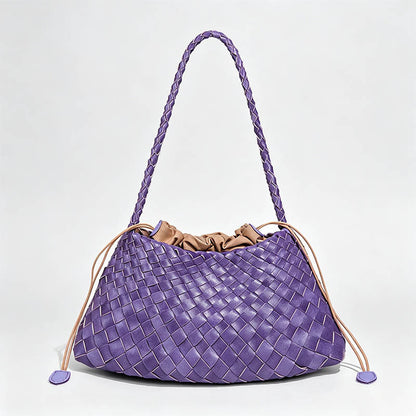 Hand‑Woven Drawstring Hobo Und - Shopdayla Wholesale - #0402