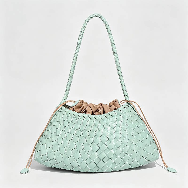 Hand‑Woven Drawstring Hobo Und - Shopdayla Wholesale - #7634