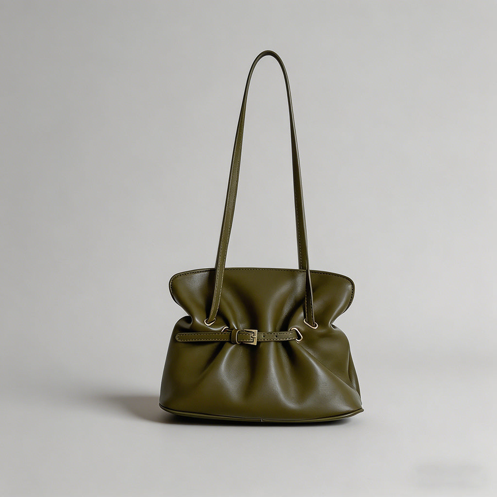 Soft Ruched Faux Leather Cinch - Shopdayla Wholesale - #9762