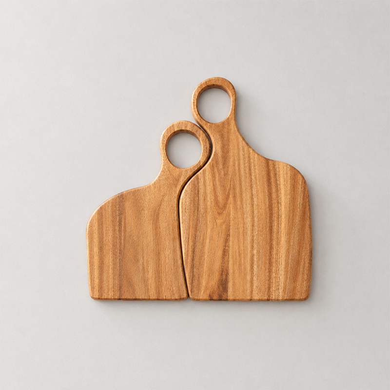 Acacia Wood Couple‑Style Cutti - Shopdayla Wholesale - #1538