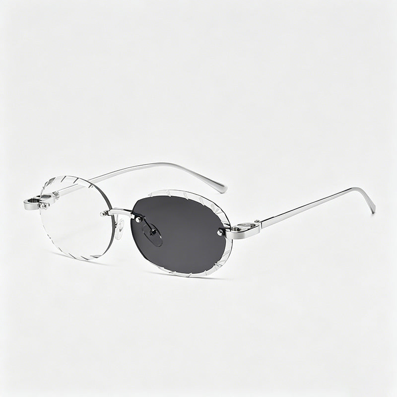 Rimless Cut-Lens Sunglasses - Shopdayla Wholesale - #9986
