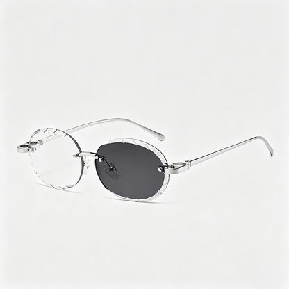 Rimless Cut-Lens Sunglasses - Shopdayla Wholesale - #9986
