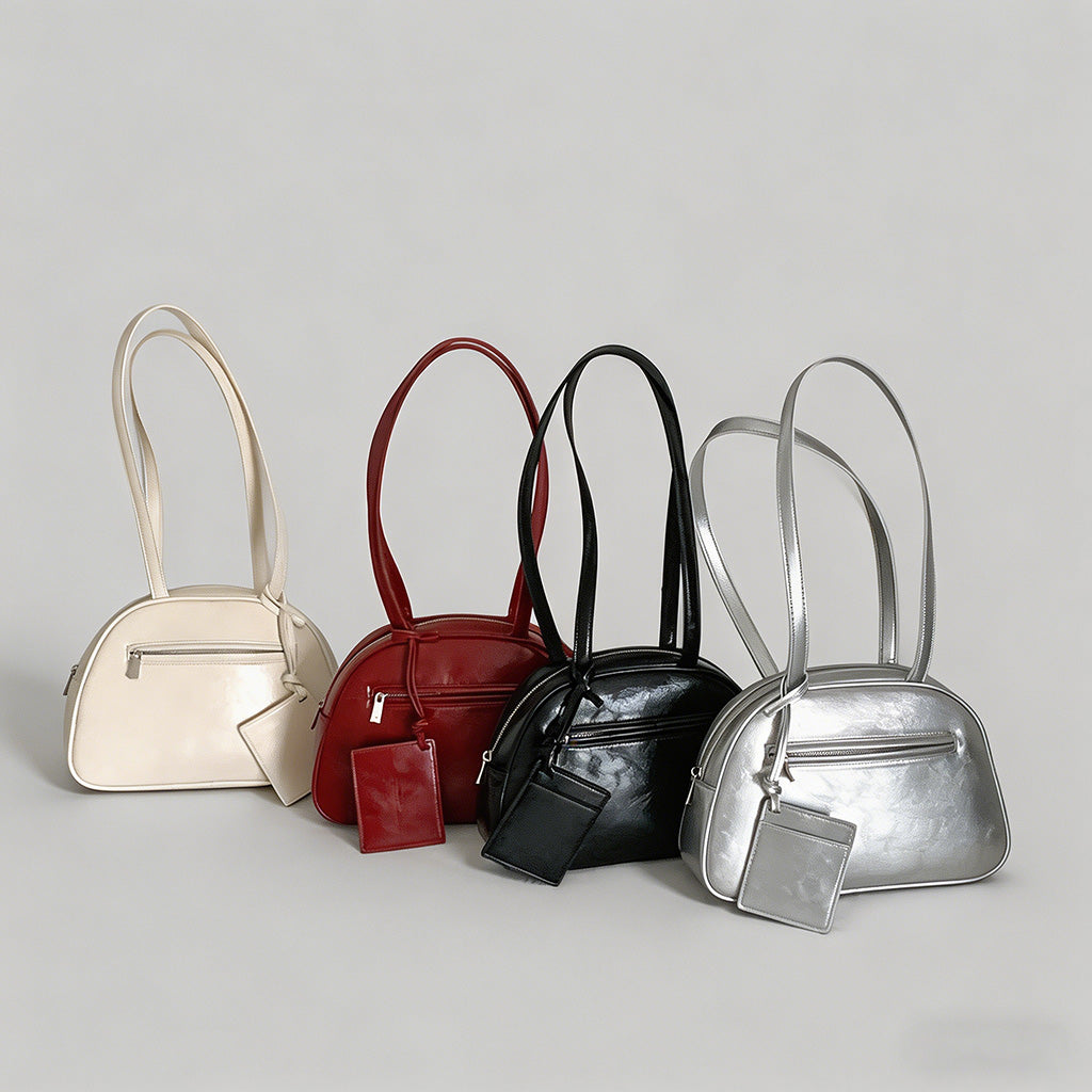 Metallic Silver Shoulder Bag - Shopdayla Wholesale - #0802