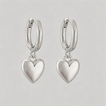 Silver Huggie Hoop Earring - Shopdayla Wholesale - #6370