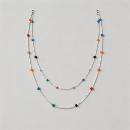 Double Layer Multicolor Bead P - Shopdayla Wholesale - #2258