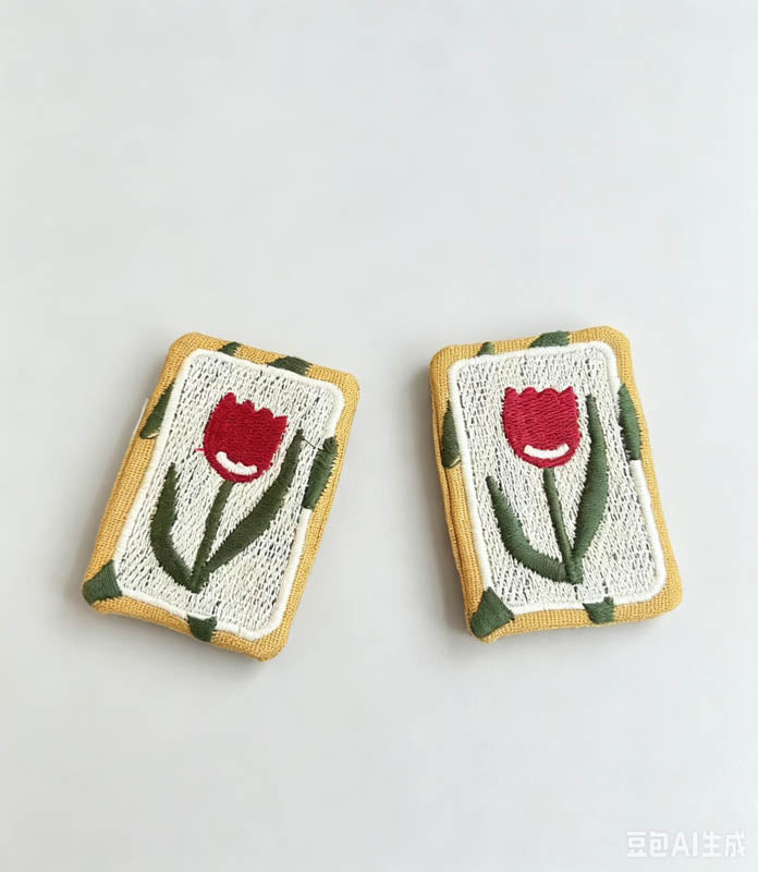 Embroidered Floral Bird Brooch - Shopdayla Wholesale - #1442