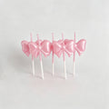 Bow Shaped Birthday Candles (5 - Shopdayla Wholesale - #5938