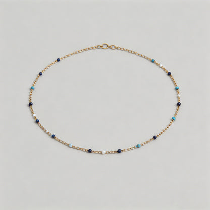 Beaded Gold Chain Choker Neckl - Shopdayla Wholesale - #1330