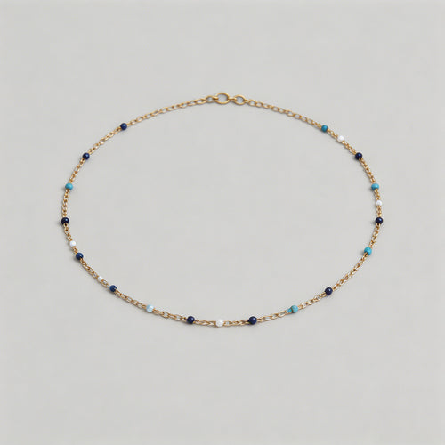 Beaded Gold Chain Choker Neckl - Shopdayla Wholesale - #1330