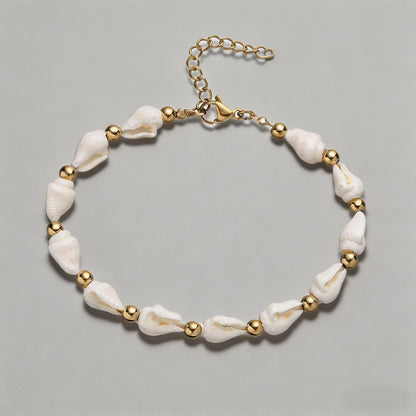 Seashell 18K Gold Plated Stain - Shopdayla Wholesale - #3778
