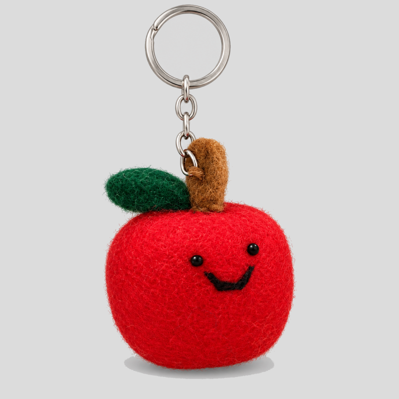 Fruit Shape Smiling Face Keychains