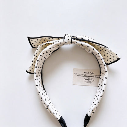 Silver Shiny Fabric Bow Hair Accessories