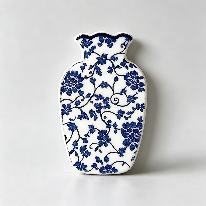 Blue White Vase Fridge Magnet