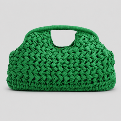 Woven Handle Crochet Bag