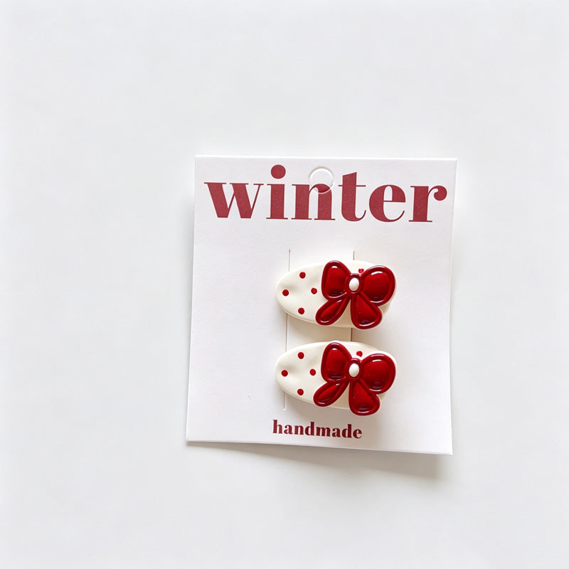 Dots BB Hair Clips Set