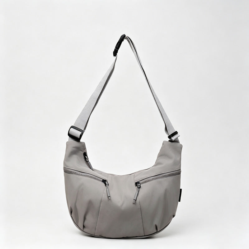 Crescent Nylon Hobo Crossbody Bag