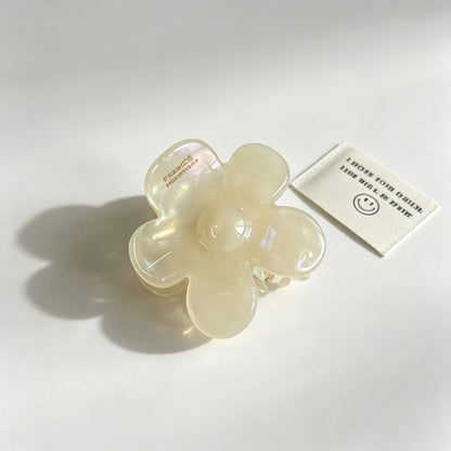 Small Flower Marbled Hair Claw