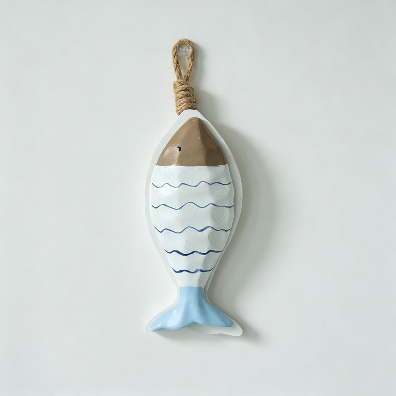 Wooden Fish Shape Wall Hanging Ornament