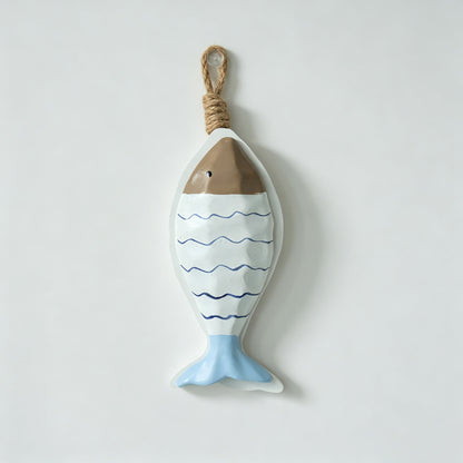 Wooden Fish Shape Wall Hanging Ornament