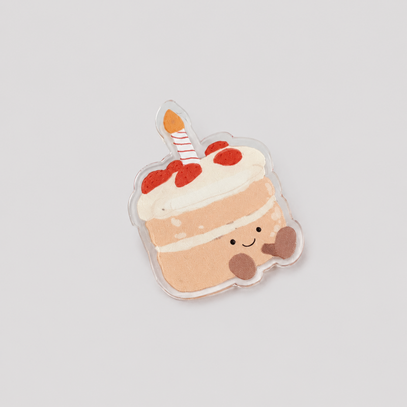 Food Print Transparent Paper Clip