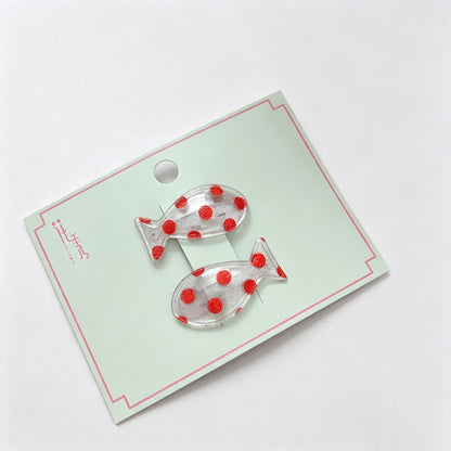Fish Shape Dot BB Hair Clips