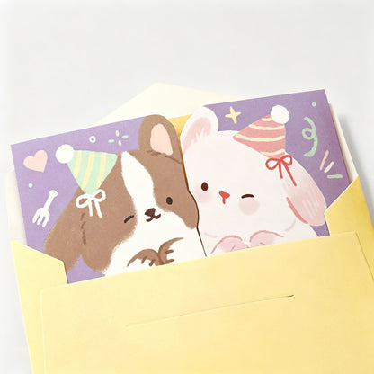 Animal Shaped Greeting Card with Envelope