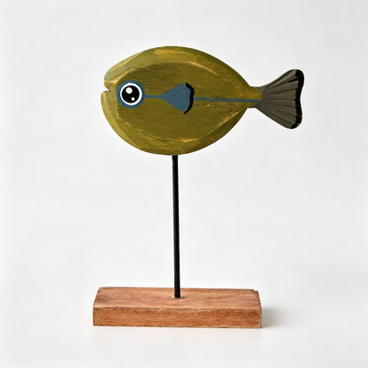 Wooden Fish Tabletop Figurine