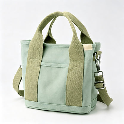 Large Canvas Crossbody Tote Bag