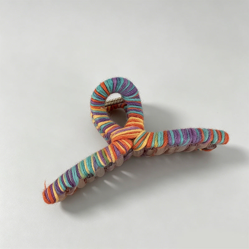 Colorful Rainbow Yarn Hair Accessorie
