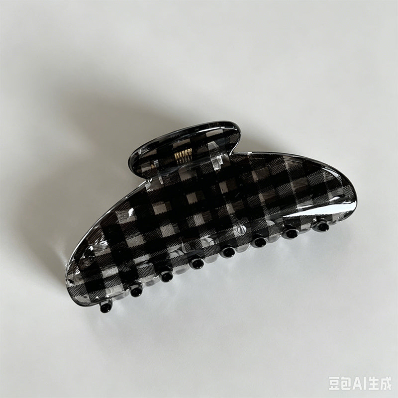 Plaid Claw Clip