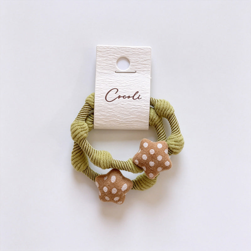 Polka Dot Star Resin Hair Tie
