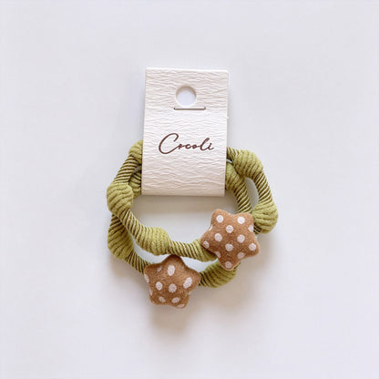 Polka Dot Star Resin Hair Tie