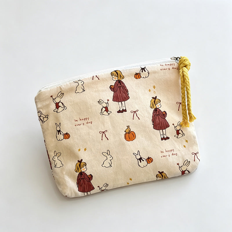 Animal Printed Fabric Pouch