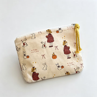 Animal Printed Fabric Pouch