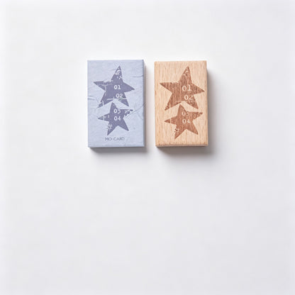 Beech Wood Rubber Stamp