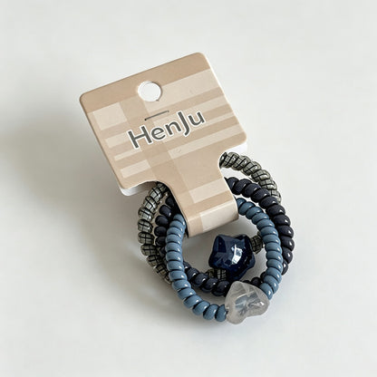 Star Heart Telephone Wire Hair Ties