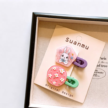 Resin Printed Duckbill Hair Clips