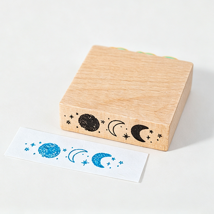 Beech Wood Rubber Stamp