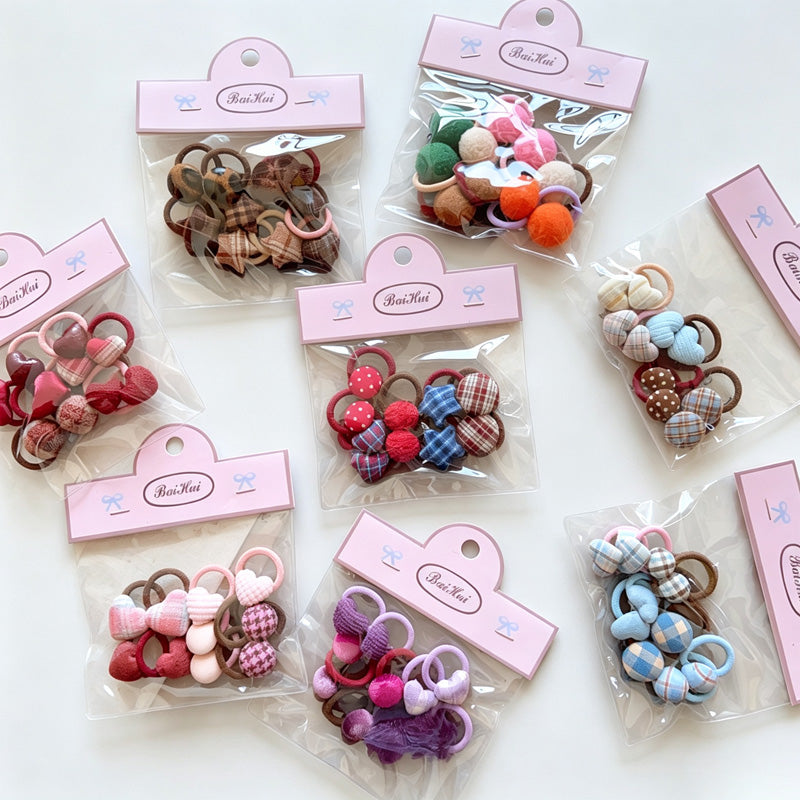 Plush Ball Elastic Hair Ties