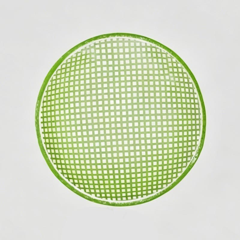 Dopamine Colored Grid Glass Sauce Bowl