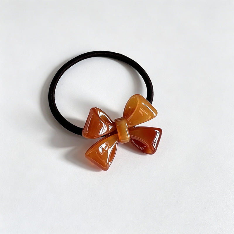 Acetate Bow Hair Elastic Hair Tie