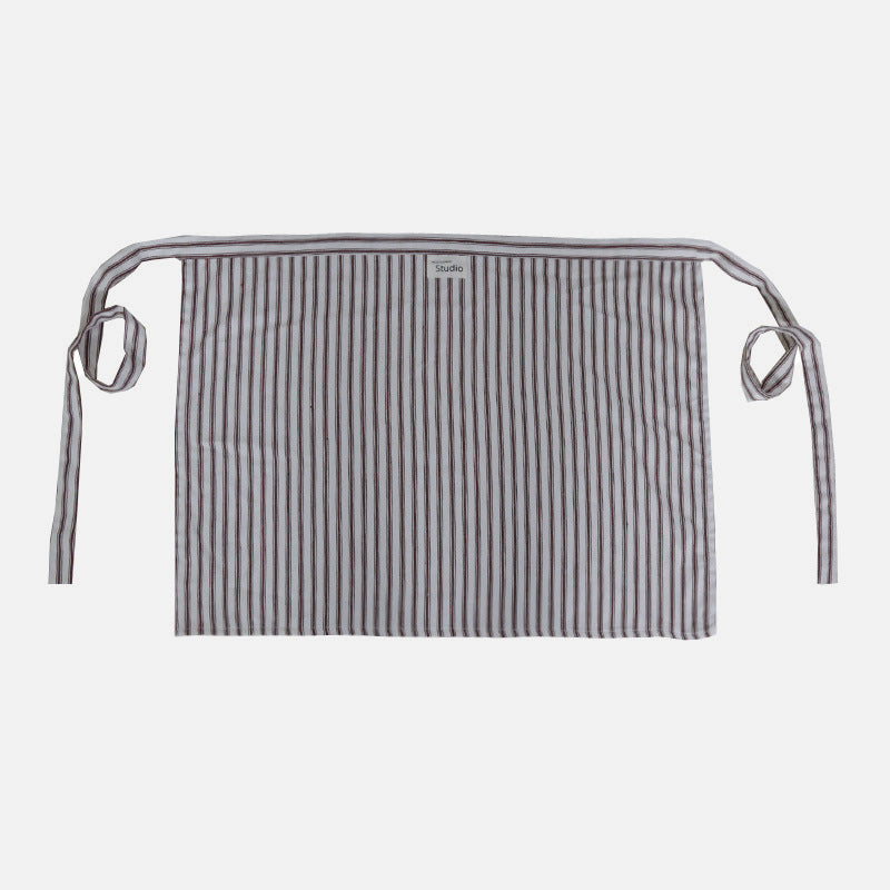 Polished Cotton Linen Fine Stripe Kitchen Waist