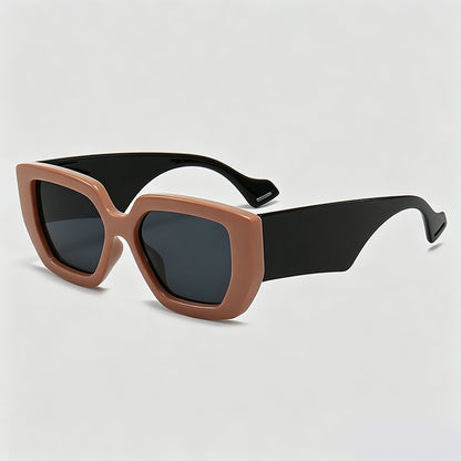 Wide Thick Temple Square Oversized Trend Fashion Sunglasses
